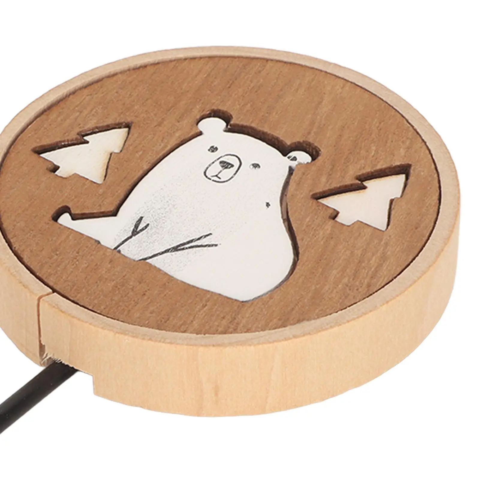 Adorable Cartoon Animal Wooden Wall Hooks - Strong Adhesion, Polished Finish for bedroom & Kitchen Decor