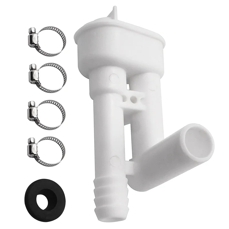 

A45F-385316906 Vacuum Breaker Toilet Water Valve Kit Without Hand Sprayer Hook Up, For Dometic, Vacuflush, Traveler Toilets