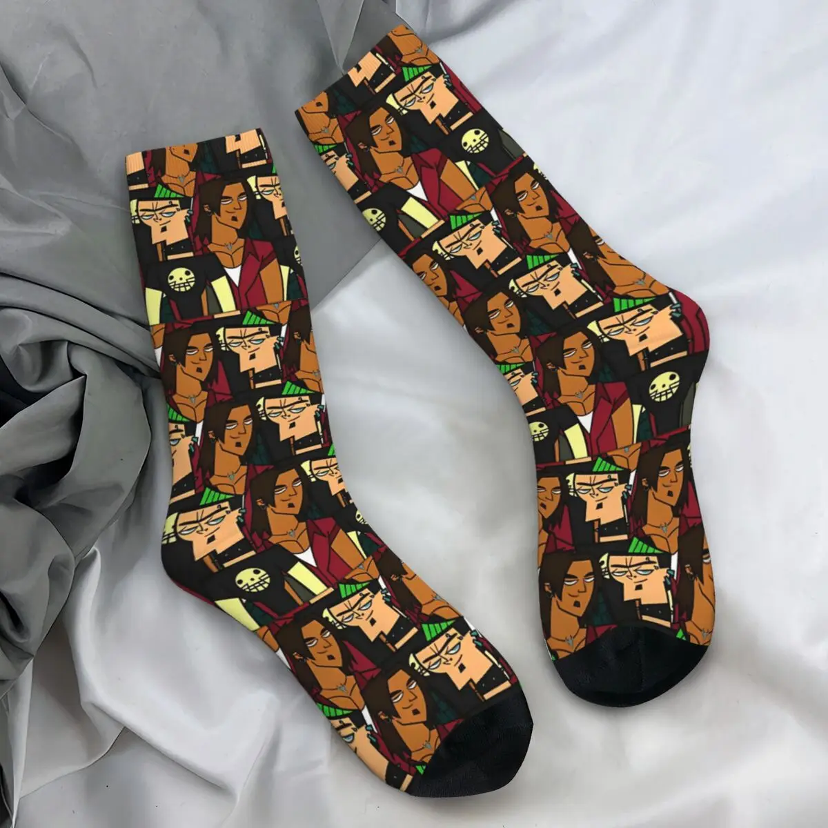 Total Drama- DuncanAlejandr Socks Winter Stockings Harajuku Unisex Men Soft Socks Custom Outdoor Non Slip Socks