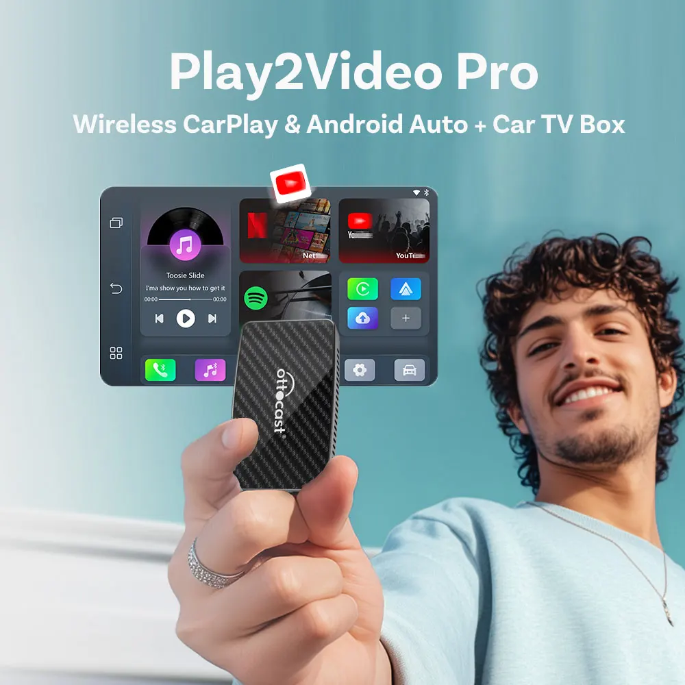 

Play2video Pro Автомобильный ТВ-приставка Беспроводной CarPlay Android Auto Адаптер Android для Volkswagen Golf Passat Tiguan Polo Проводной CarPlay Car