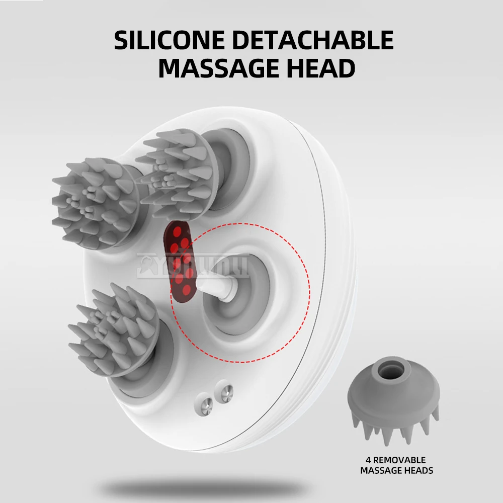 Head Massager Pet Cat Comb Fully Automatic Kneading Electric Meridian Brush