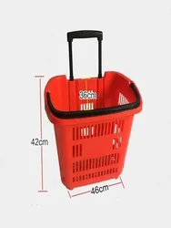 Shopping Cart, 30L Capacity Foldable, Thick and Wear-Resistant, Three Colors, Suitable for Multiple Scenarios