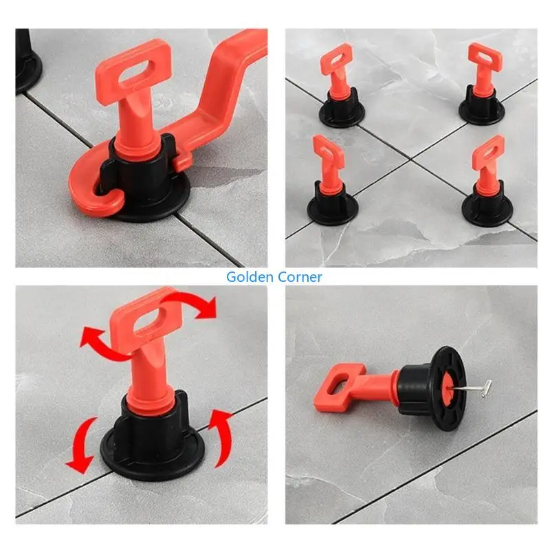 E15D Practical 50x Tile Leveling Steel Needles Tile Leveling System for Walls & Floor