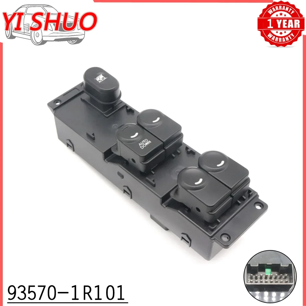 Car 93570-1R101 Front Left Driver Side Electric Power Master Window Control Switch Button For Hyundai Accent Solaris 2011-2017