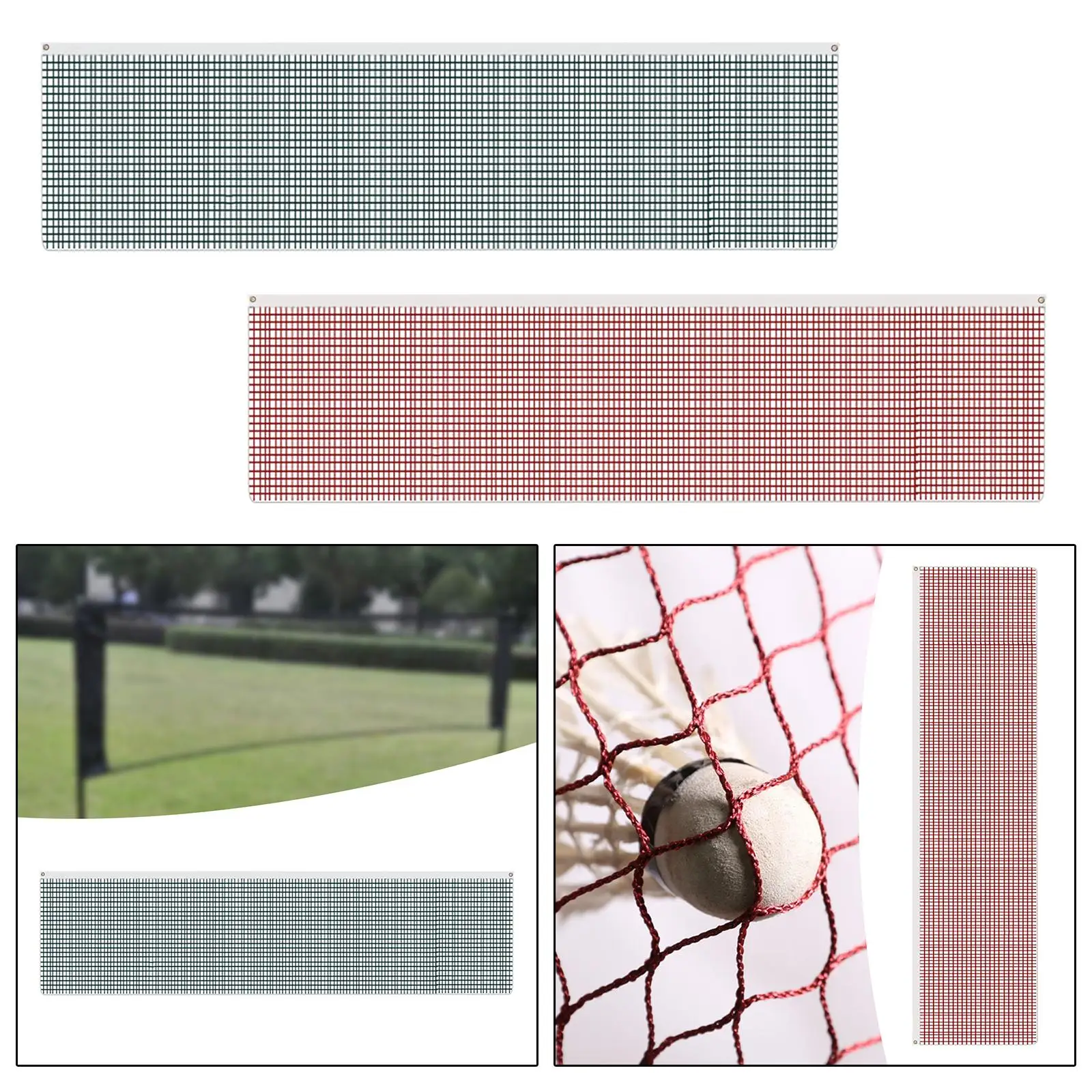 Badminton Net Mesh Net 610cmx76cm Professional Replacement Standard Braided Net