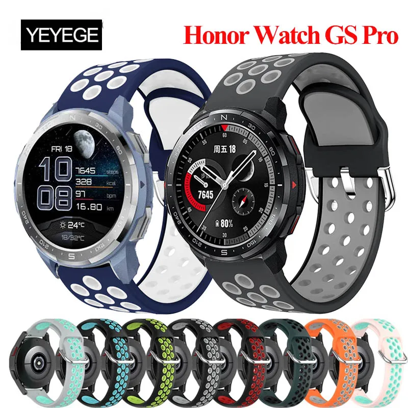 Bracelet Strap For Honor Watch GS Pro Silicone Fashion Wrist Band For Honor watch GS3 GS Pro Correa Watchband Accessories