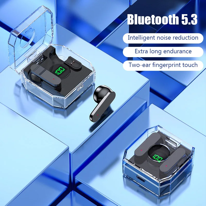 K30 TWS Wireless Bluetooth Earphones HiFi Sound Stereo Headset 5.3 Touch Control Noise Reduction LED Digital Display Headset