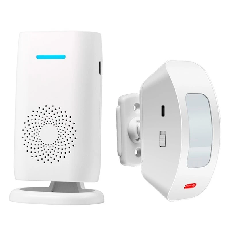 AS94-Wireless PIR Motion Sensor Detector Home Security Burglar Alarm Doorbell Chime Bell For Shop Store Welcome System