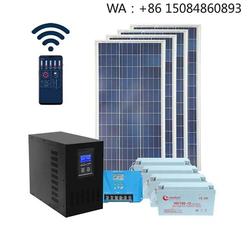 2KW-20KW Complete Off Grid Solar System, Solar Accessories, Hybrid Solar Panel Kit, Household Energy Storage Power Equipment