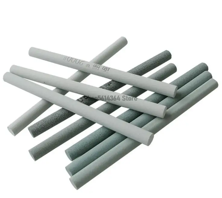 Zielony Boride materiały ścierne okrągły pręt ostrzenie szlifowanie kamień olejowy osełka 10x150mm