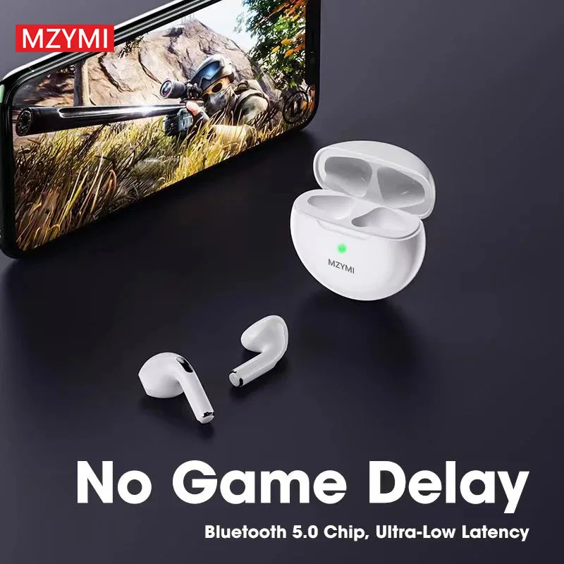 MZYMI LP40 Wireless Earphones Bluetooth Headphones TWS In Ear 9D Hifi Sound Sports Headset Touch Control Earbuds With Microphone