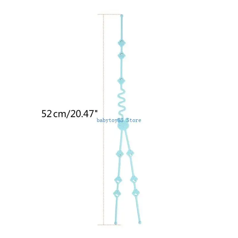 Y4UD Klips do gryzaka Lina zabezpieczająca przed upadkiem Pasek do smoczka Łańcuszek do smoczka dla dzieci Łańcuszek do smoczka