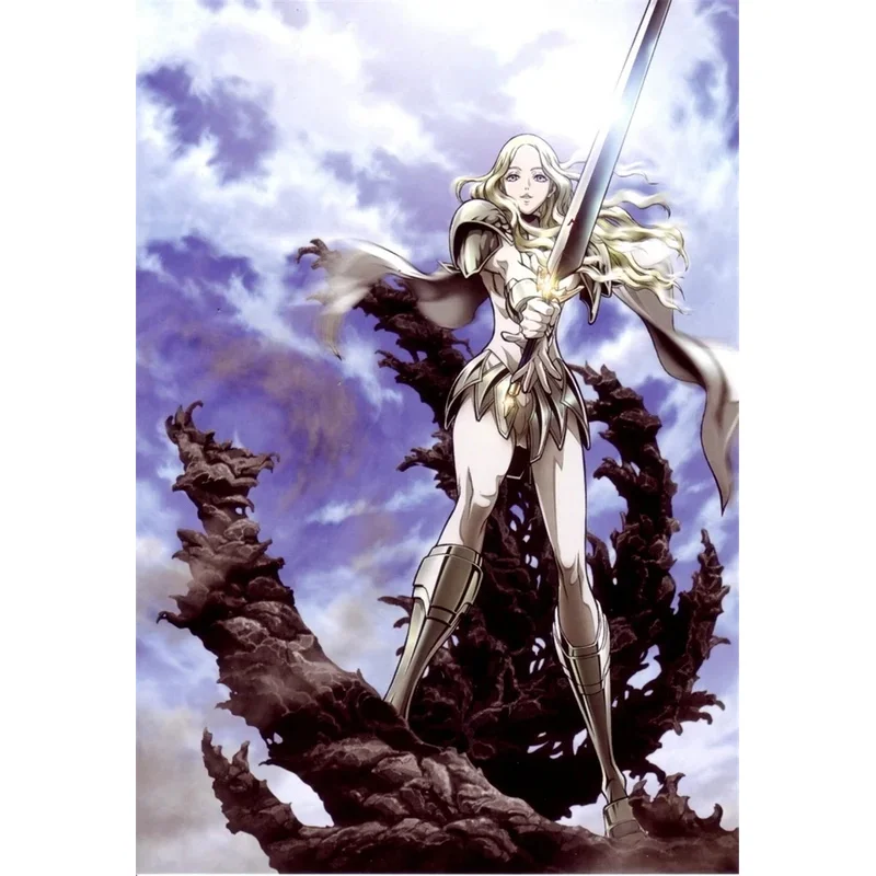 2025 годiyi Япония Аниме Клейморе Тереза 75 см бежевые термостойкие синтетические волосы косплей + шапочка для парика