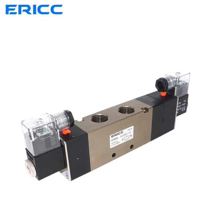 4V430C/E/P-15 solenoid valve three position five way middle seal AC220V/DC24V/4V430-15