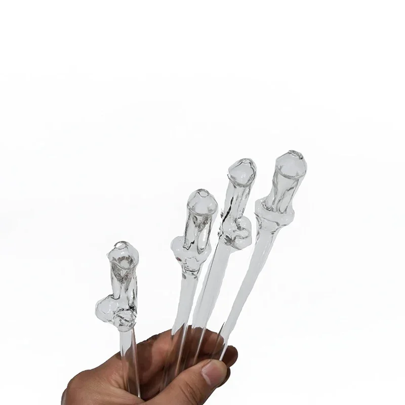 Creative Shaped Glass Straws with High Boronic Acid Glass Heat-resistant and Reusable Kitchen Tools