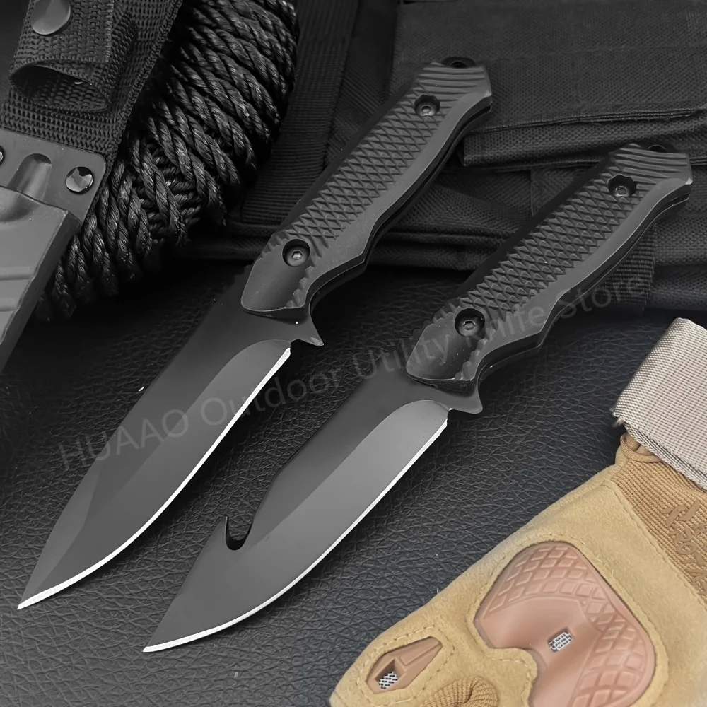 Couteau à lame fixe de Camping de haute dureté, lame 5Cr13Mov, manche en ABS, gaine de couteau fixe, couteau de survie, outils de transport EDC, cadeaux