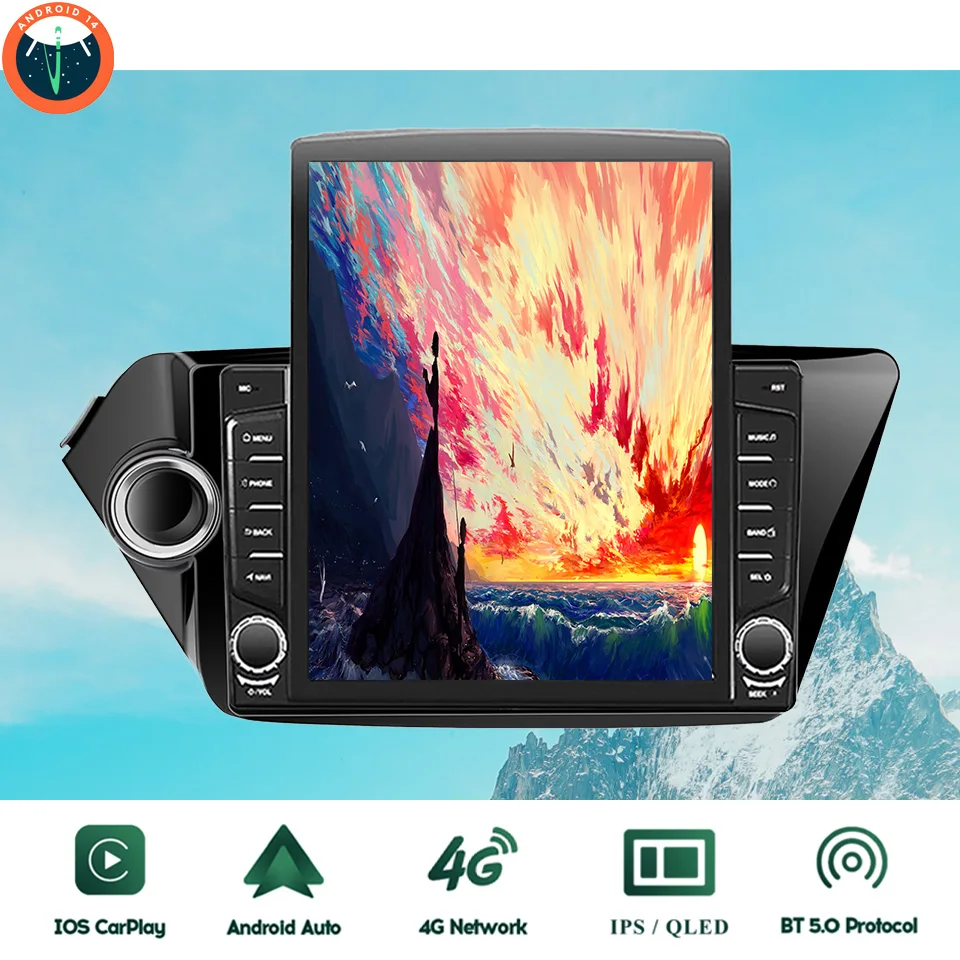 

Android 14.0 Car Radio For Kia k2 RIO 2010 2011 2012 2013 2014 2Din GPS Navi Multimedia DVD Player Head Unit Carplay Auto RDS