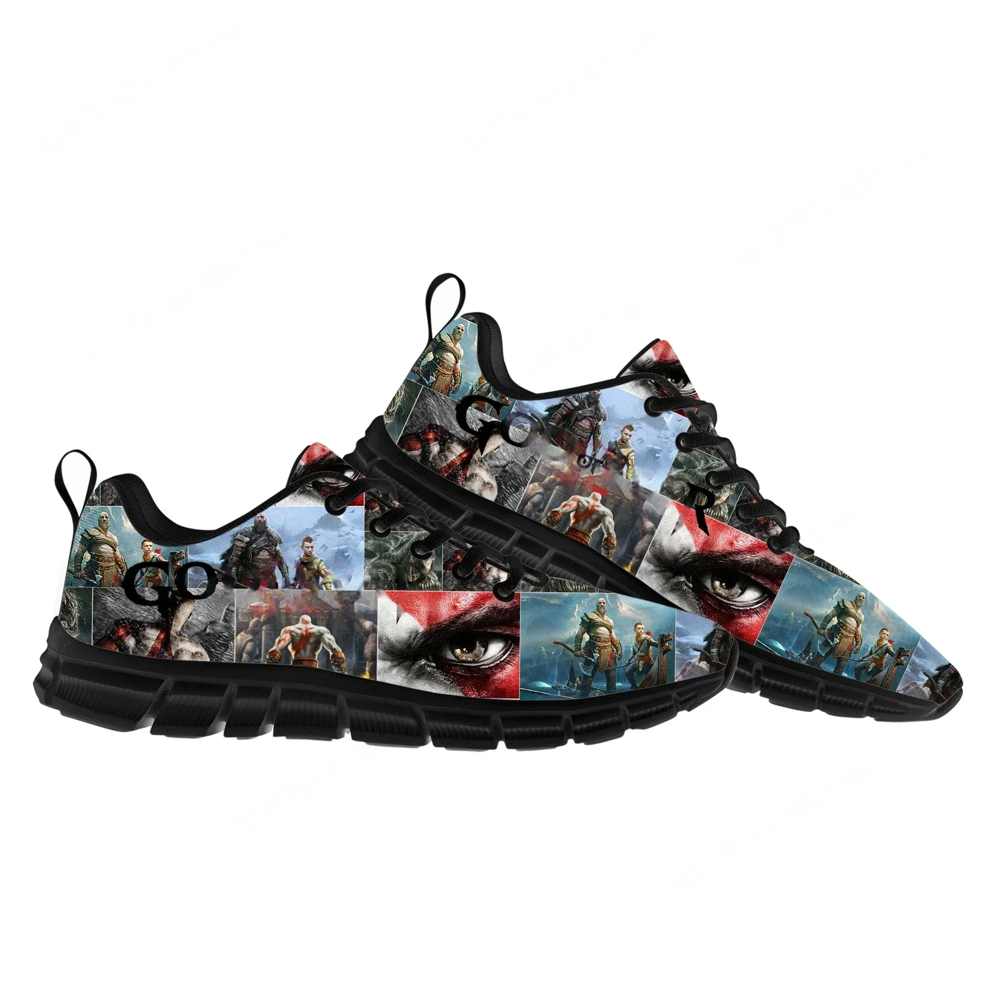 

Кроссовки God of War: Модные кроссовки для мужчин и женщин с мультяшным дизайном, индивидуальный заказ