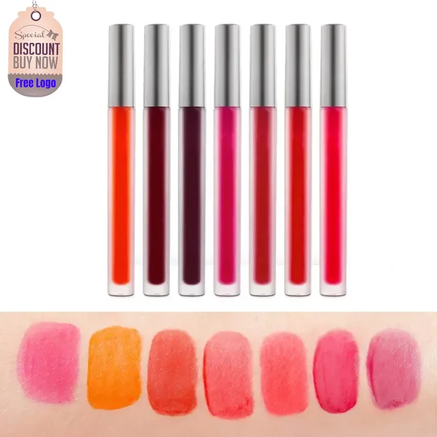 Custom 7colors Waterproof Lip Tint Oil-free Non-fading Color Long Lasting Easy To Wear Moisturizing Hydrating Bulk Makeup