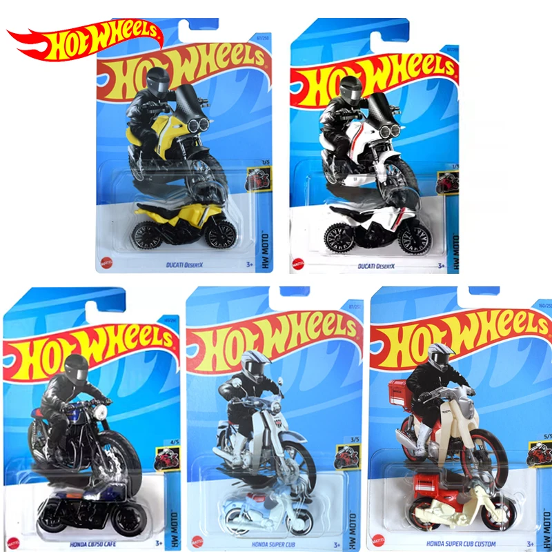 Hot Wheels Motorcycle 1/64 HW450F BMW DUCATI DesertX HONDA SUPER CUB CUSTOM model BAD BAGGER TRED SHREDDER BLASTOUS MOTO