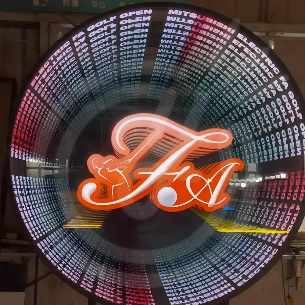 

Custom 3D LED Infinity Mirror Sign Channel Letters Personalized Mirror Wall Business Indoor Infinity Mirror LED Sign