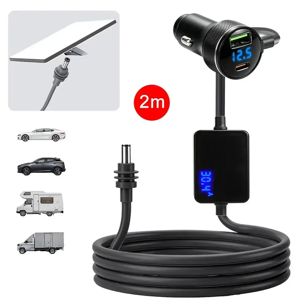Für Starlink Mini Autoladegerät 12V-24V auf 30V 2A Aufwärtswandler mit digitaler Spannungsanzeige QC3.0+PD Netzadapter Autozubehör – Detail 15