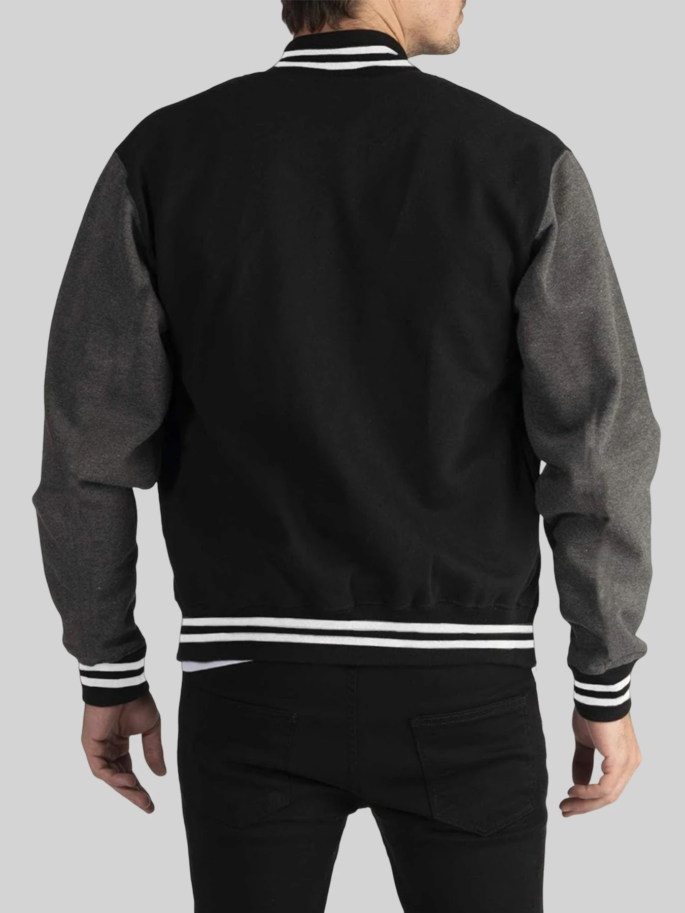 New York Land Of Dreams Print Men Autumn Winter Jacket Fashion Comfy Streetwears Trendy Basics Baseball Uniform Street Warm Top