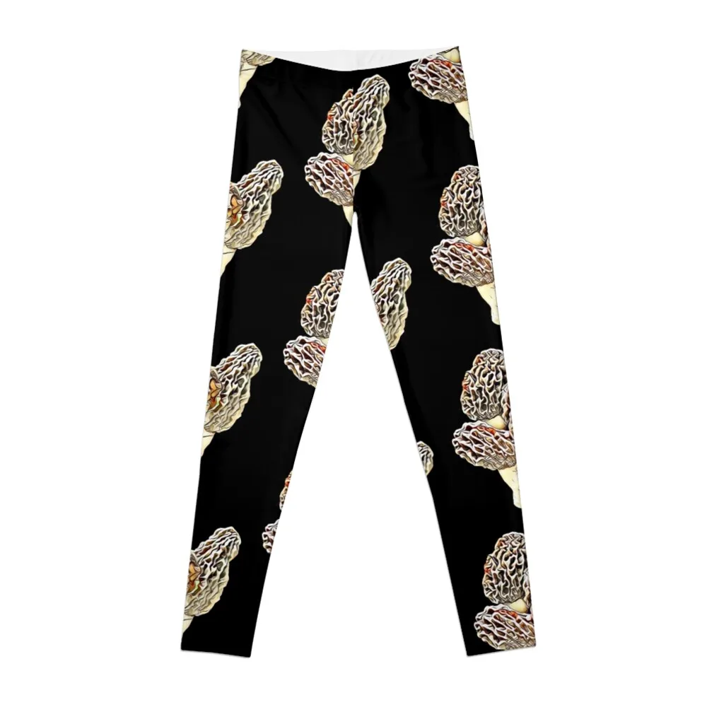 Artistic Morel Mushrooms Leggings gym pants Fitness woman Womens Leggings