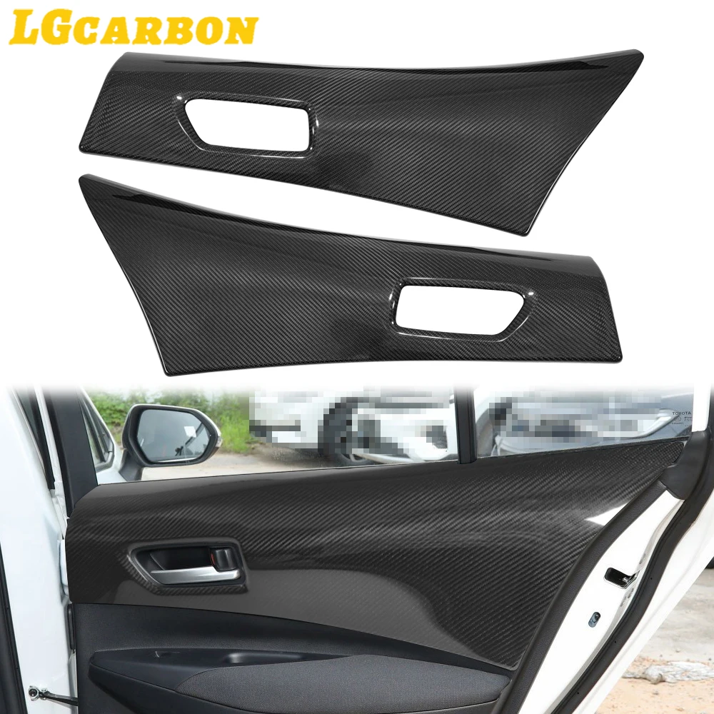 LGCarbon Carbon Fiber Pre-Preg Carbon Fiber Rear Door Panel Trim Interior Trim For Toyota GR Corolla 2023 up