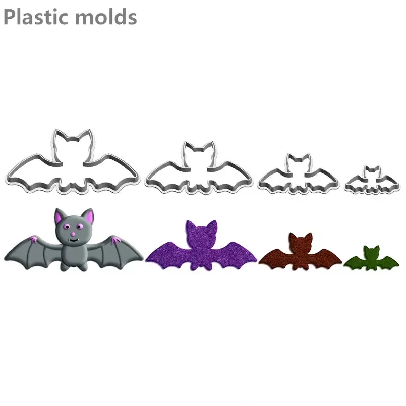 

Cartoon Animal Little Bats,Plastic Biscuit Mould,Irregular Shape Cake Cookie Decorating Fondant Cutters Tools