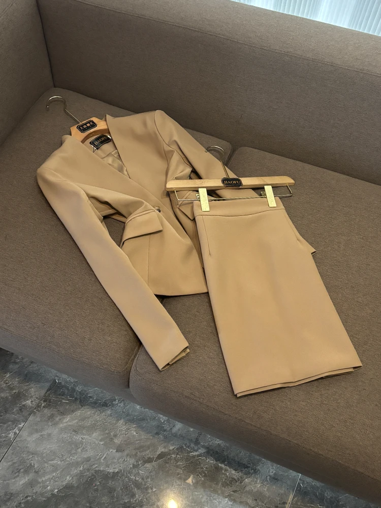 

Женский профессиональный роскошный костюм i Color, комплект юбки Ele, корейская юбка длиной до пола, CY003, модная одежда для поездок на работу