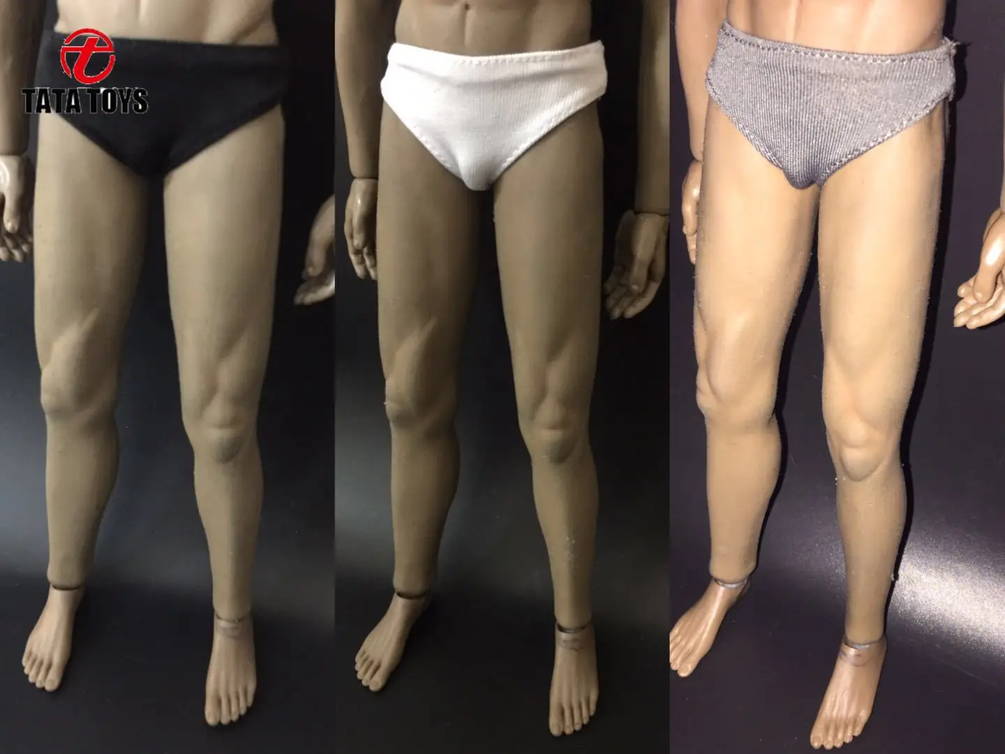 1/6 Scale male clothes panties black white grey fit 12‘’ action figure body model