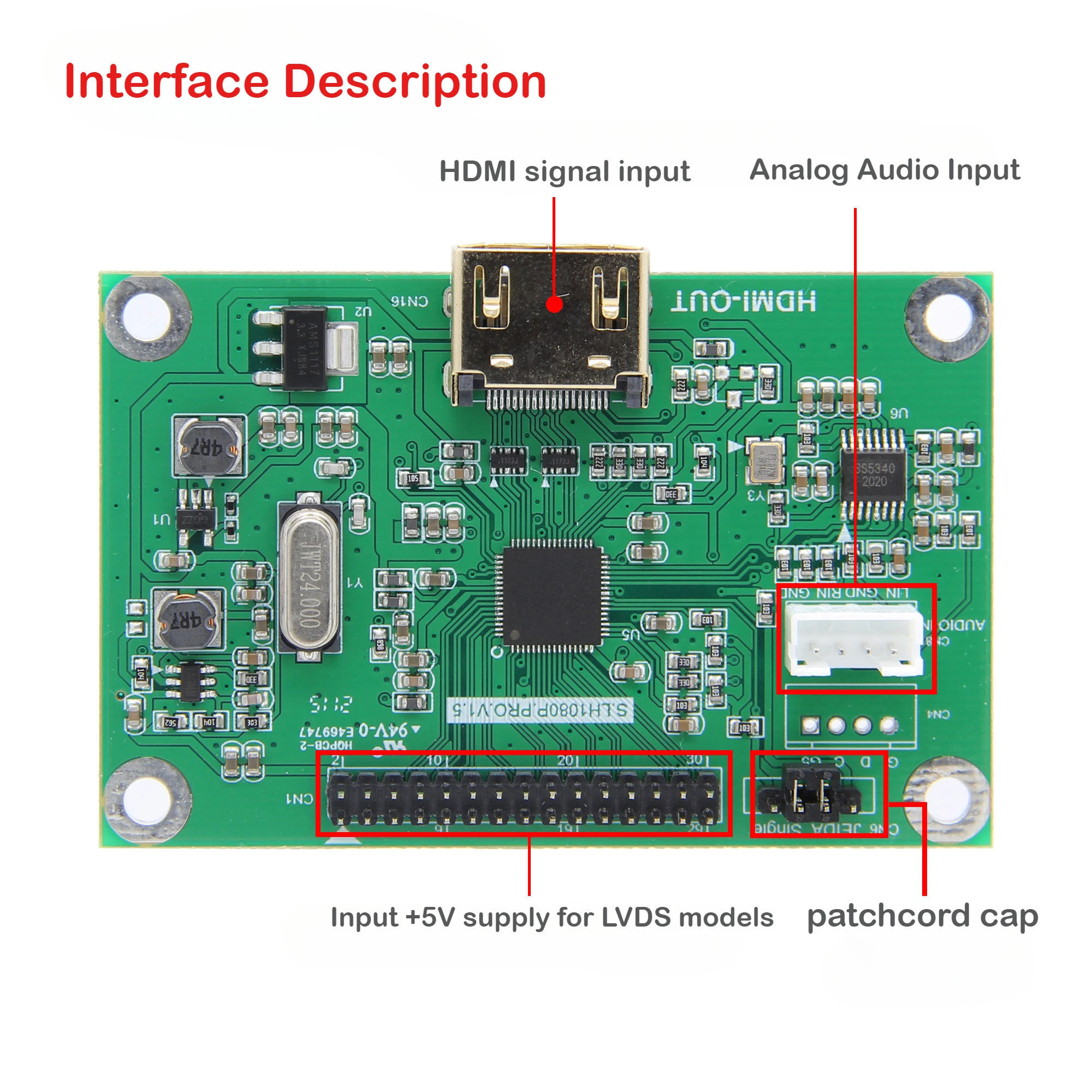 Плата адаптера LVDS к HDMI. Поддержка выхода Lvds к HDMI. Несколько разрешений. Стандарт 720P 1080P.