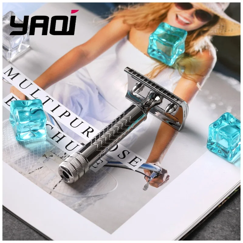 THOT Double Edge Stainless Steel Safety Razor Mens Comfortable Wet Shave Tools Best Gift for Men Mens Grooming Tools Mens Gift