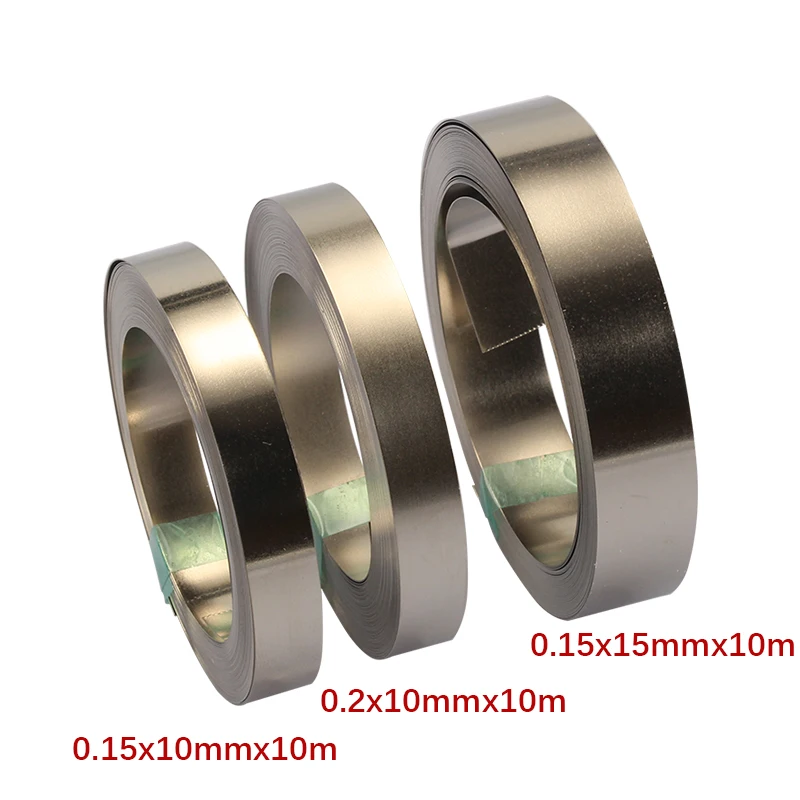 

10M Nickel Plated Tape Steel Strip Tape For Li 18650 Battery Belt Connector Spot Welding Compatible For Spot Welder Machine