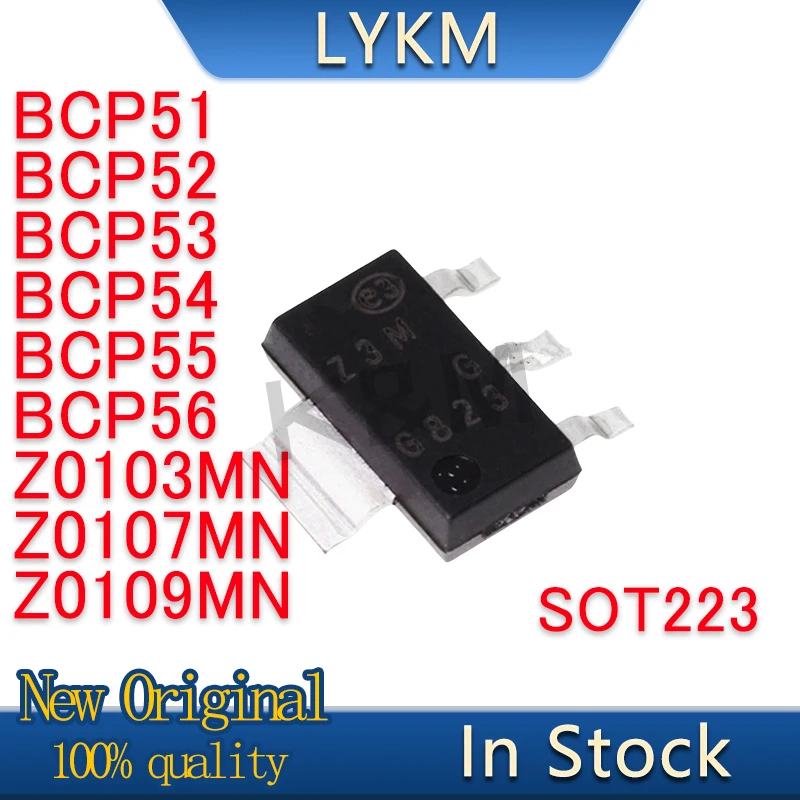 10/PCS New Original Z0103MN Z3M Z0107MN Z7M  Z0109MN Z9 BCP51 BCP52 BCP53 BCP54 BCP55 BCP56 SOT223 In Stock