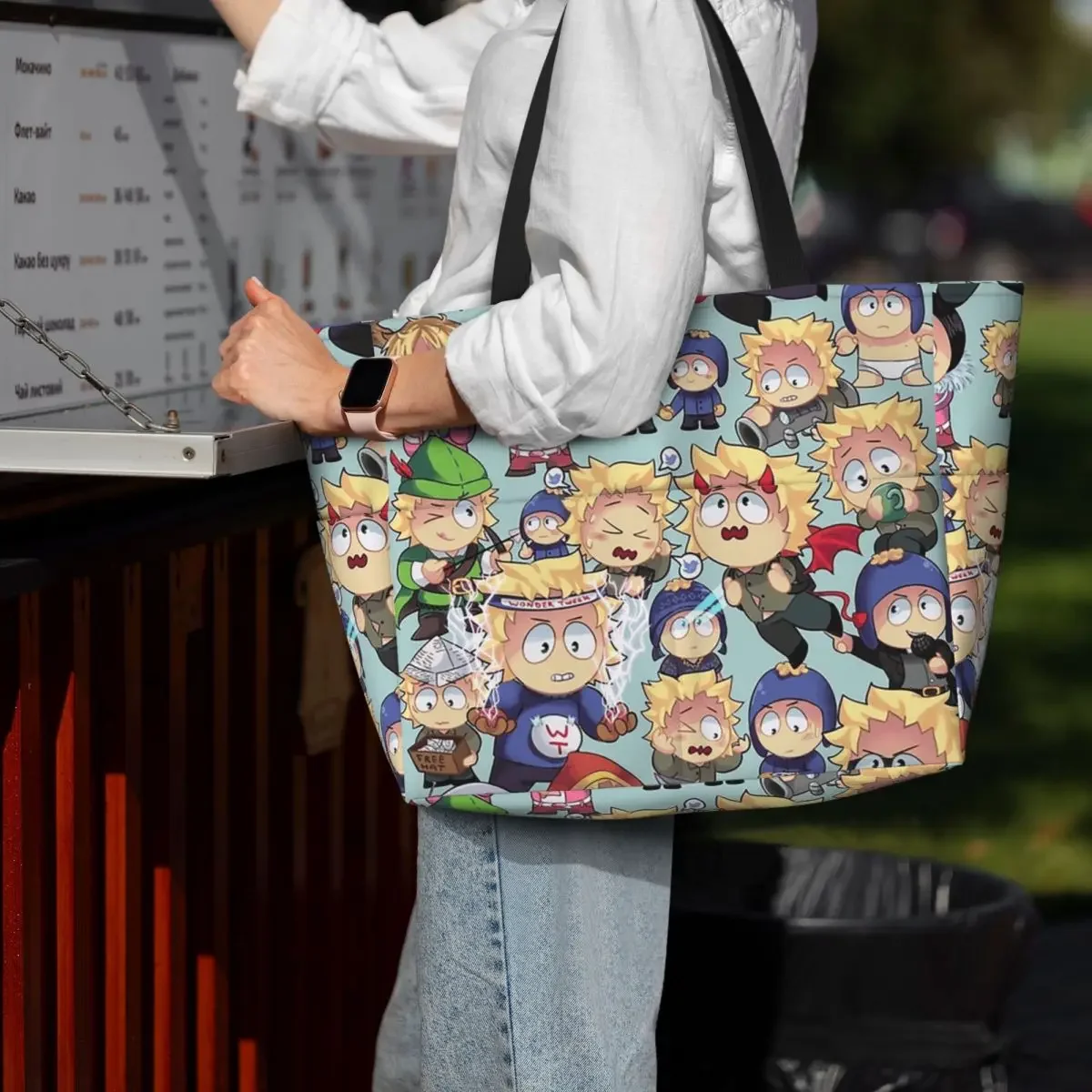 south-park-tweek-x-craig-collage-beach-tote-bag-sport-gym-yoga-duffle-bolsa-grande-para-mulheres-bolsa-de-viagem-bolsa-fitness