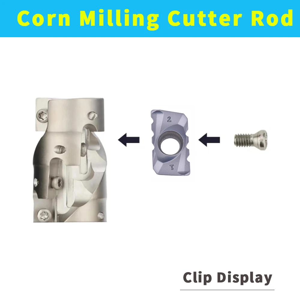 BAP300/BAP400 Corn Milling Cutter Rod Rough Cutting Spiral Groove Machining Center Tool Carbide Insert Side Milling