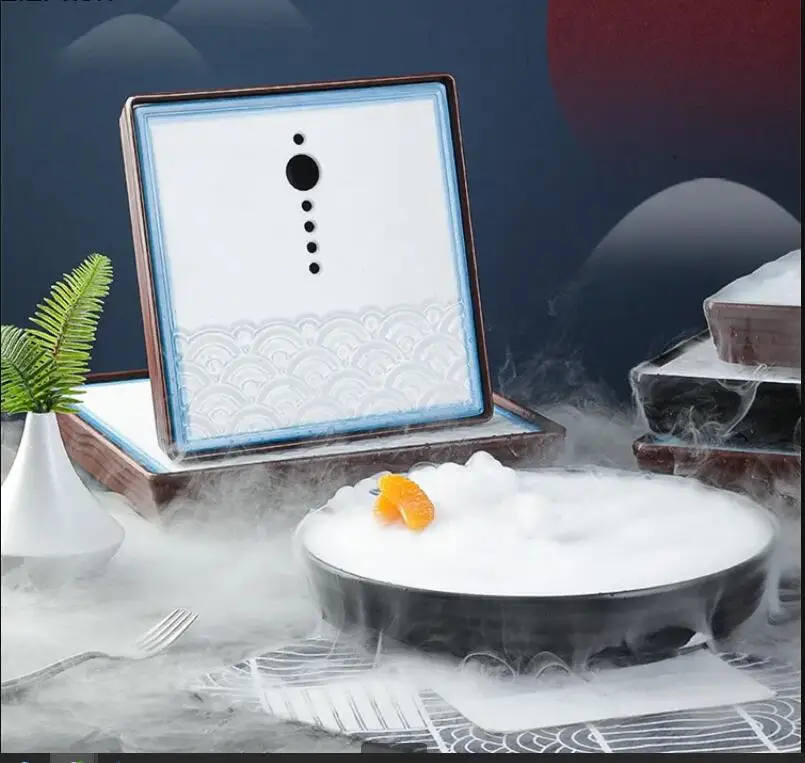 

Plastic Dry Ice Tray Dinner Plate Restaurant Tableware Sashimi Hot Pot Serving Plates Sushi Dish Dim Sum Fruit Bowl