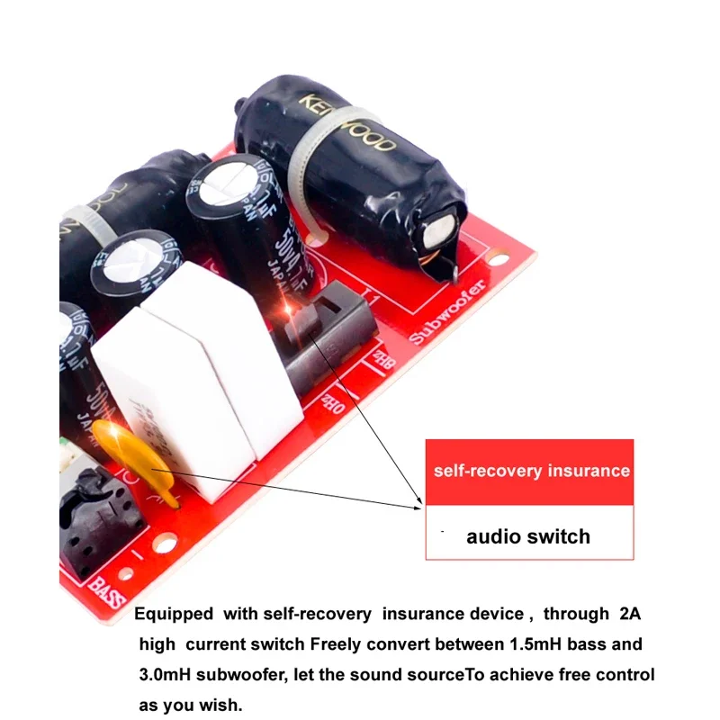 DLHiFi 200 واط باس المتكلم 150 هرتز/300 هرتز مضخم الصوت مقسم التردد المسرح المنزلي Hifi ستيريو لتقوم بها بنفسك سيارة مكبر صوت كروس تصفية