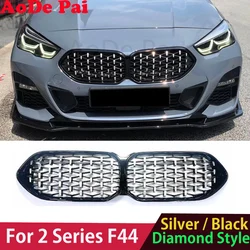 Rejilla de parachoques delantero estilo radiador de diamante para BMW Serie 2 Gran Coupe F44 2021+ 216i 218i 220i 228i M235i