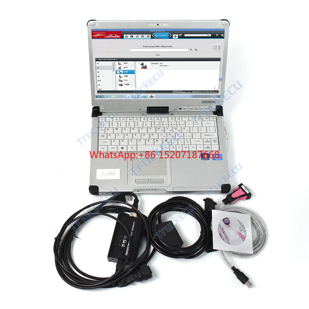 thoughbook CF C2 laptop forklift diagnostic tool canbox-USB Pathfinder Truckexpert Software Forklift for Linde canbox doctor LSG