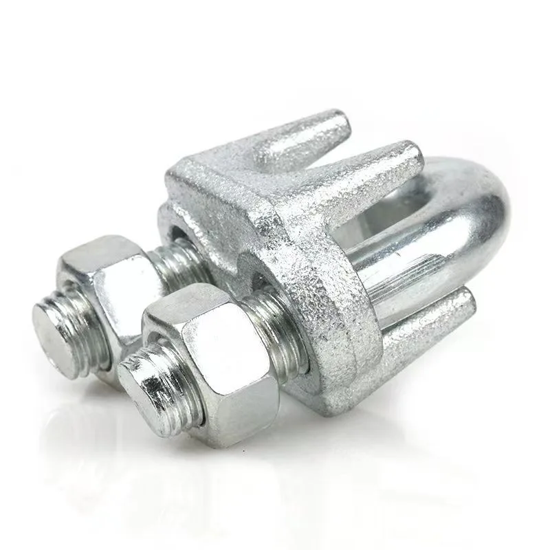 20pcs M5/M8/M10 Wire Rope Clip Cable Clamps Galvanized Steel U-Bolt Saddle Fasteners for Tent Ropes Wire Cable Clotheslines