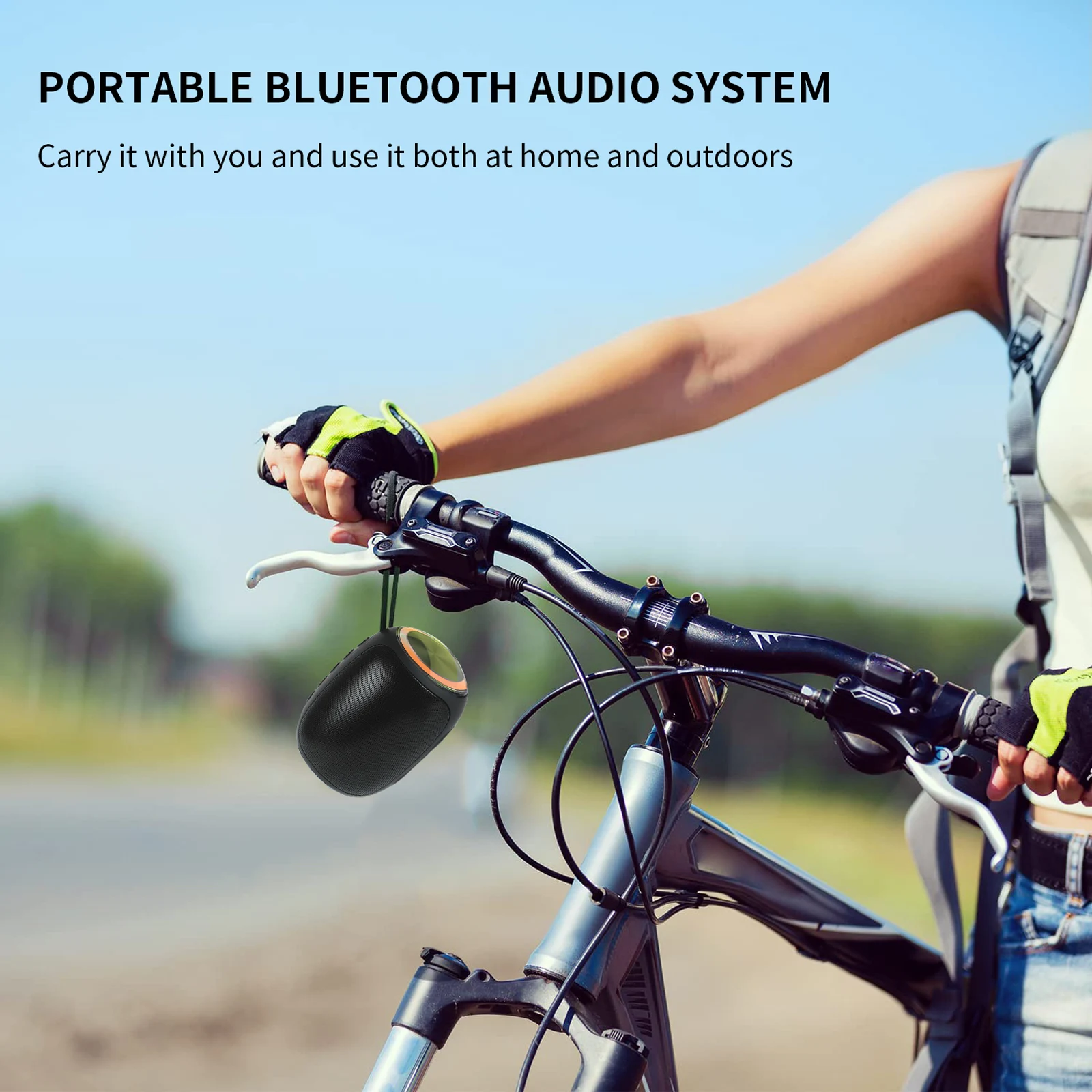 XTUGA RGB سماعة لاسلكية تعمل بالبلوتوث المتكلم للرياضة في الهواء الطلق المحمولة مشغل صوت الموسيقى USB بلوتوث التحدث راديو الحفلات