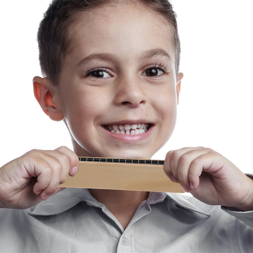 2 шт. деревянная губная гармошка детская развивающая музыкальная двухрядная маленькая игрушка для детей подарок для студентов
