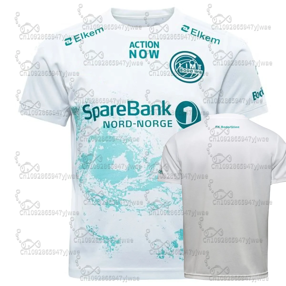 النرويج FK Bodø/Glimt بعيدا كرة القدم جيرسي التجفيف السريع التدريب المحملة الصيف طفل والكبار ملابس رياضية خارجية ثلاثية الأبعاد الرسومات تي شيرت #3