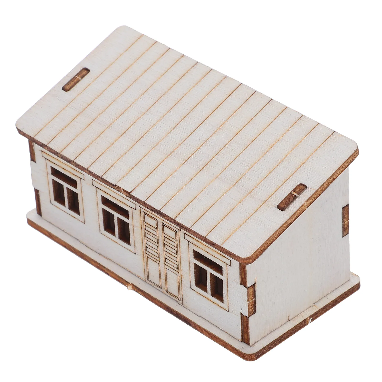 Kit de Peinture DIY Cabane en Bois Miniature pour Décoration Maison, Artisanat en Bois, Cadeau de Fêtes, Mini Maison, Kit Tiny House