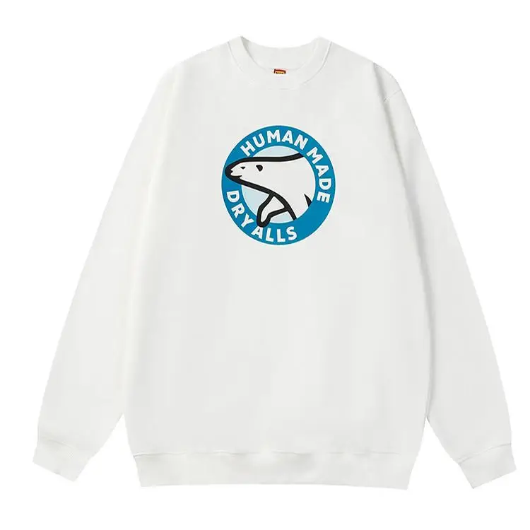 الإنسان صنع الدب القطبي طباعة طويلة الأكمام جولة الرقبة البلوز للرجال النساء الأزواج الخريف الشتاء وصول جديد