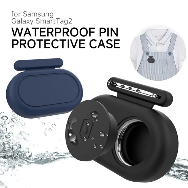 

Silicone Pin Case For Samsung Galaxy SmartTag2 Anti Lost Protector Waterproof Soft Case For Smart Tag 2 Dog Pets Collars Holder