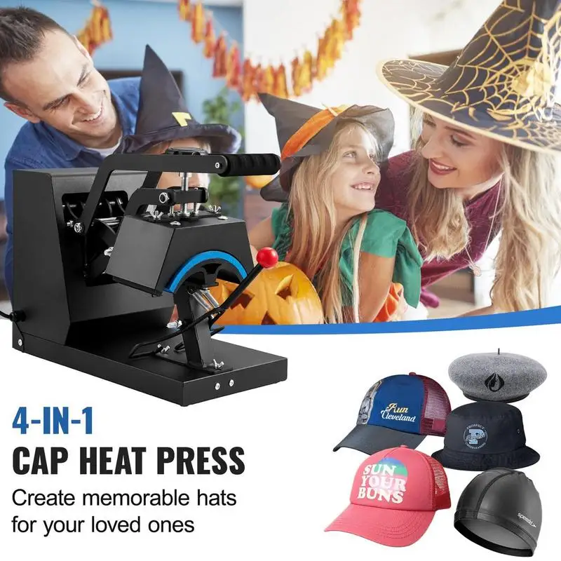 Heat Press Machine For Hats 110V Multi-Function Heat Sublimation Press Small Heat Press With Digital Timer And Temperature